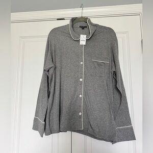 J. Crew Women’s Mercantile Knit Pajama Top Gray Size XL NWT